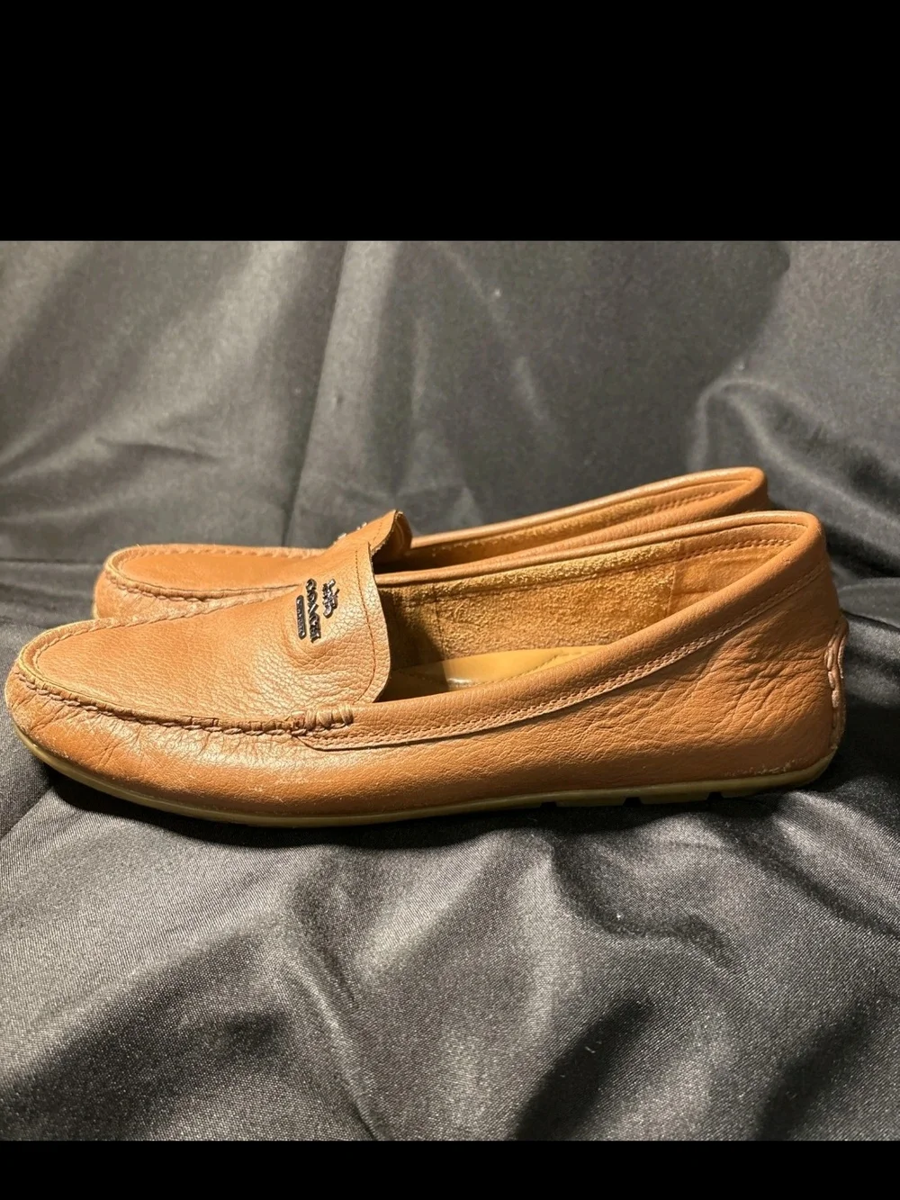 Coach Shoes Womens Size 10B Brown Opal Leather Loafer Moccasin Flats Comfort